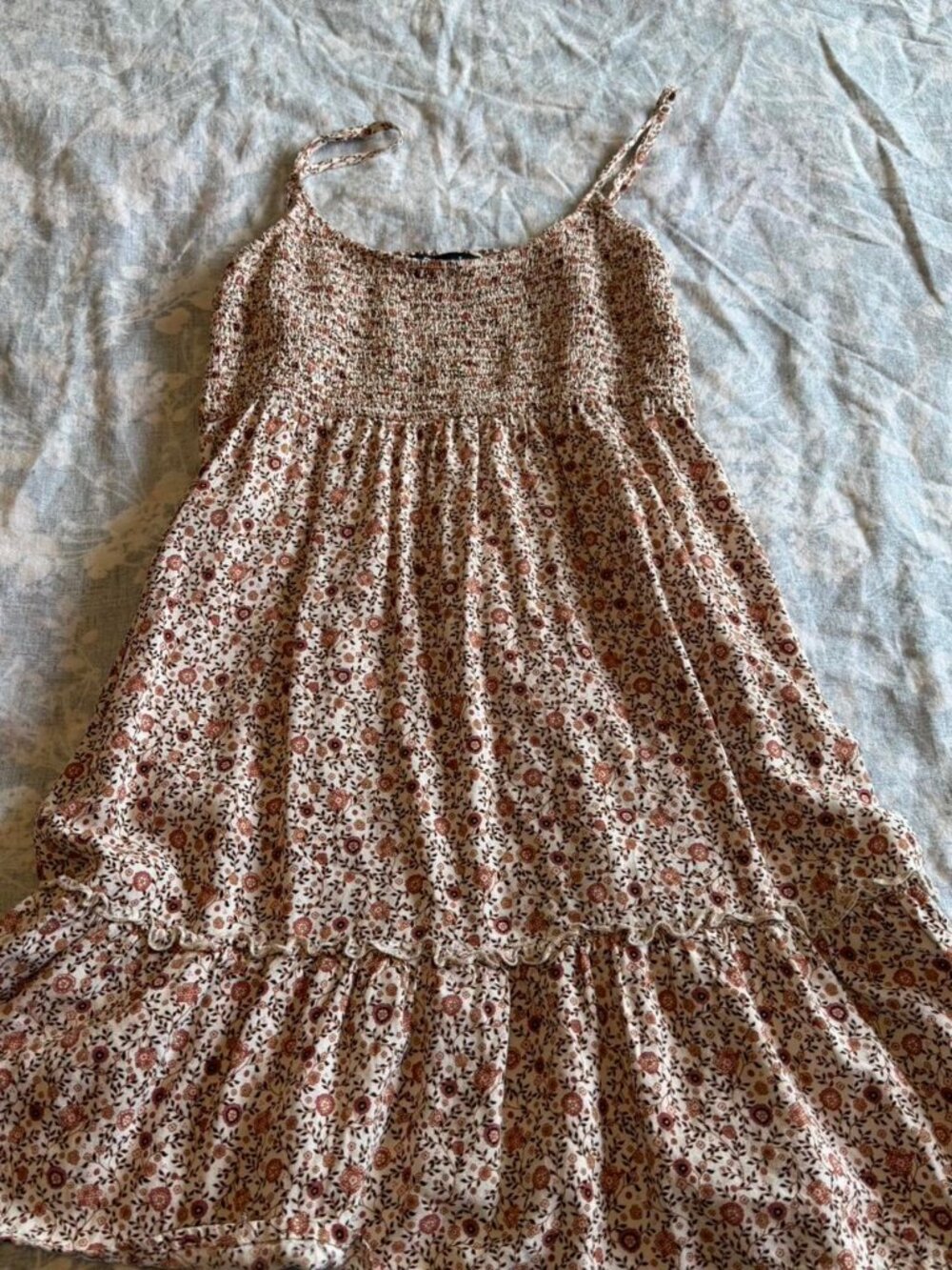 Floral Smocked Tiered Cami Dress